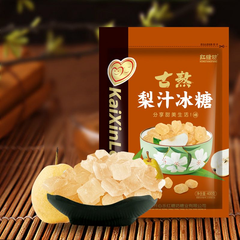 红糖坊 开心乐【古熬梨汁冰糖】炖冰糖雪梨甜汤糖水专用 400g